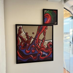 Erwin Dazelle "Red Wine Wave" (unique)