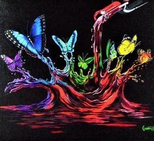 Michael Godard "Butterfly splash"