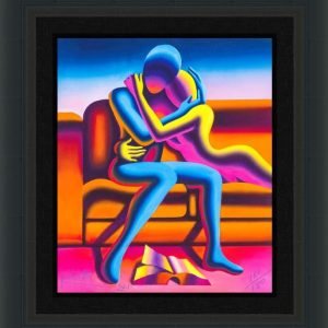Mark Kostabi "Embracing our story" (2021) Limited Edition Giclee