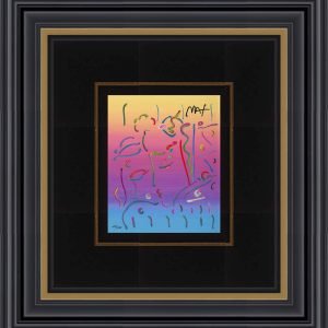 Peter Max "Midnight profile" (2017) Signed Serigraph