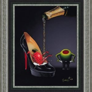 Michael Godard "Champagne Shoe" (2019) Sculptograph