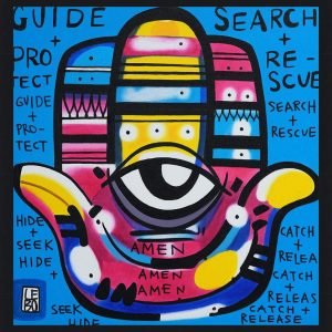 David LeBatard (Lebo) "Guide + Protect + Search + Rescue" (2022) Original Painting