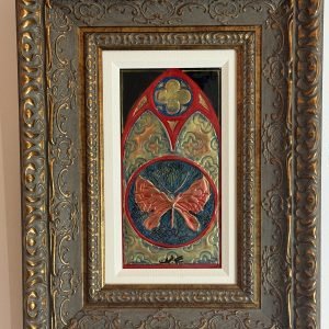 Autumn De Forest "Gothic Butterfly" 2023 Hand Painted Metal