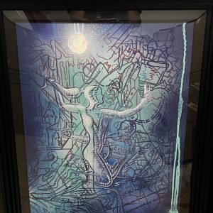 Mark Kostabi "Moonlight Selfie" (unique)