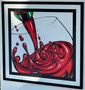 Erwin Dazelle "Red Wine Splash" (2021) Limited Edition