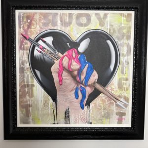 Trevor "Stickman" Stickel "Protect Your He(Art)" (2024) Original Painting