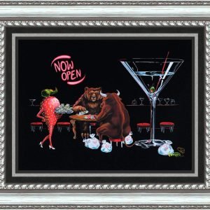 Michael Godard "The Bull and the Bear" (2023) Hand-Embellished Limited Edition